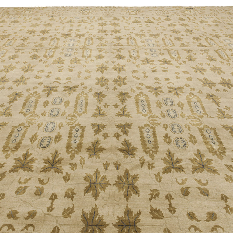New Hand-Knotted Wool Oushak Rug - 11' 9" x 14' 5" (141" x 173") - K0056598