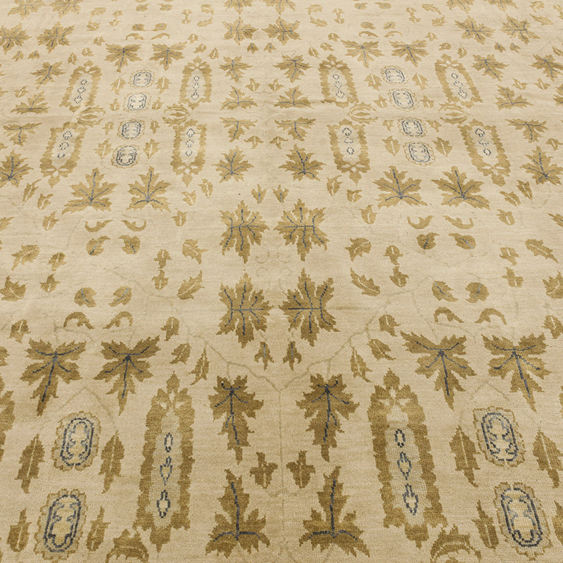 New Hand-Knotted Wool Oushak Rug - 11' 9" x 14' 5" (141" x 173") - K0056598