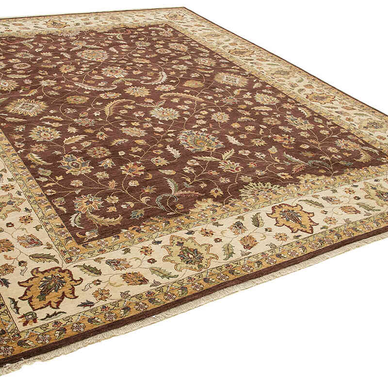 New Hand-Knotted Wool Oushak Rug - 11' 10" x 14' 10" (142" x 178") - K0056599