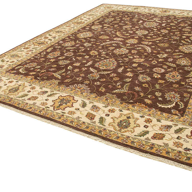 New Hand-Knotted Wool Oushak Rug - 11' 10" x 14' 10" (142" x 178") - K0056599