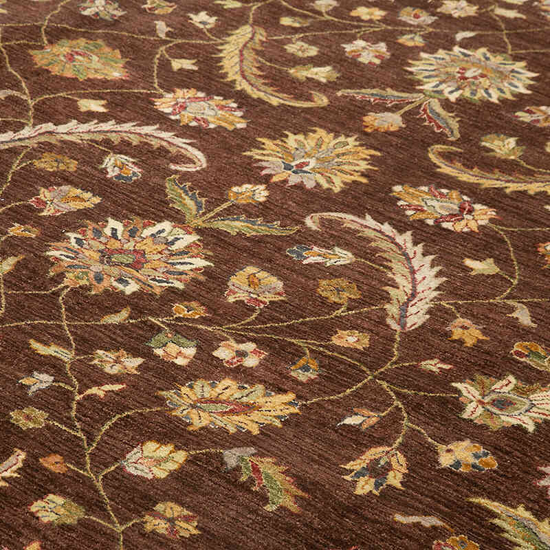 New Hand-Knotted Wool Oushak Rug - 11' 10" x 14' 10" (142" x 178") - K0056599