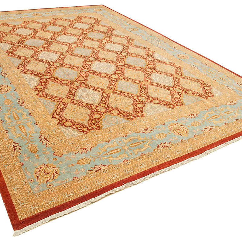 Nueva Alfombra Oushak Tejida a Mano - 370 cm x 524 cm - K0056604