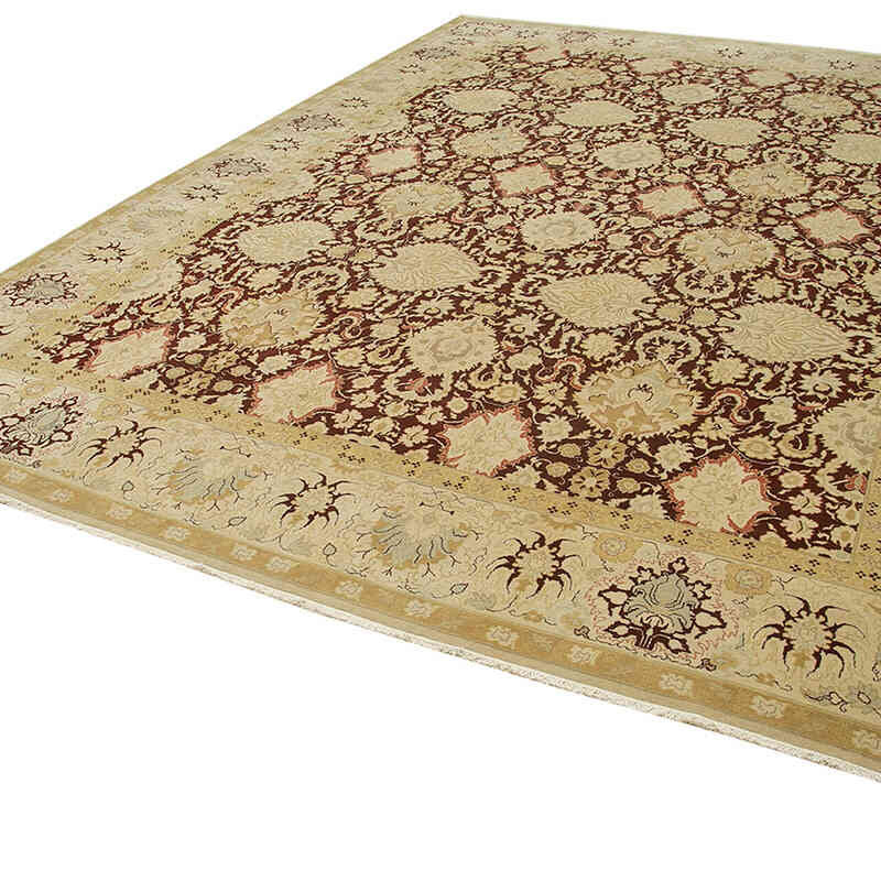 New Hand-Knotted Wool Oushak Rug - 13'  x 17' 7" (156" x 211") - K0056606