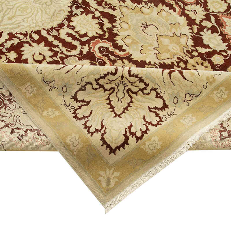 New Hand-Knotted Wool Oushak Rug - 13'  x 17' 7" (156" x 211") - K0056606