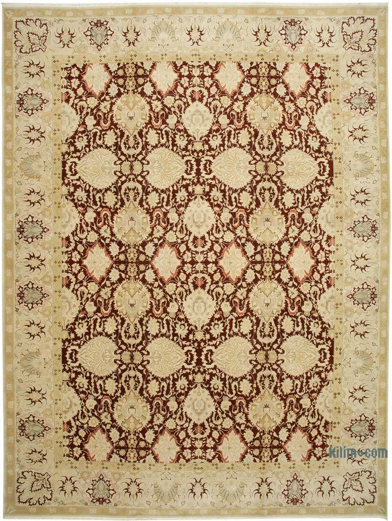 New Hand-Knotted Wool Oushak Rug - 13'  x 17' 7" (156" x 211") - K0056606