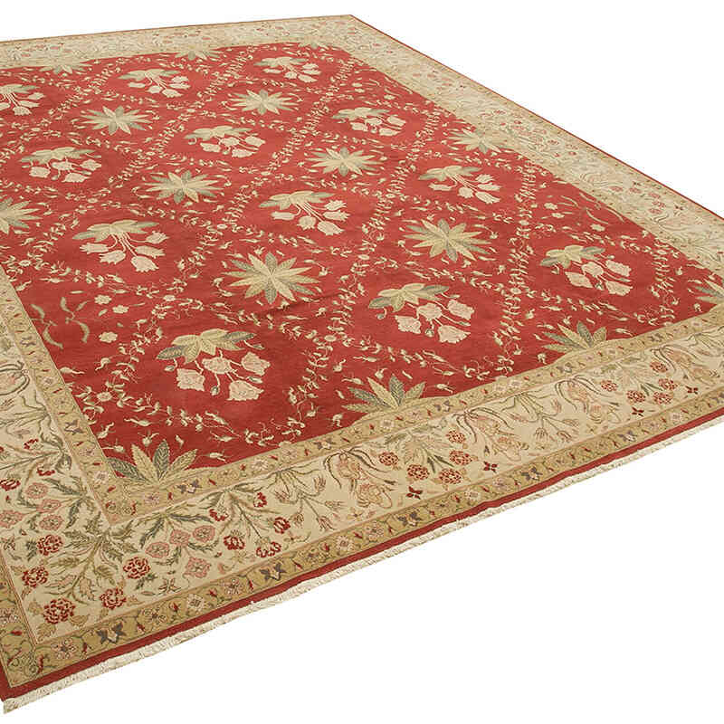 Nueva Alfombra Oushak Tejida a Mano - 364 cm x 437 cm - K0056609