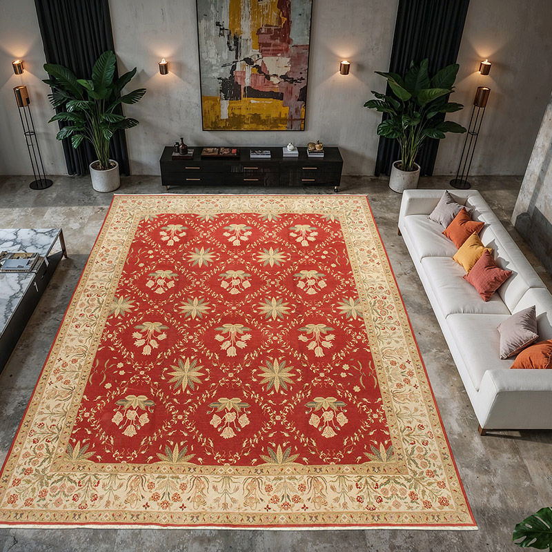 Nueva Alfombra Oushak Tejida a Mano - 364 cm x 437 cm - K0056609