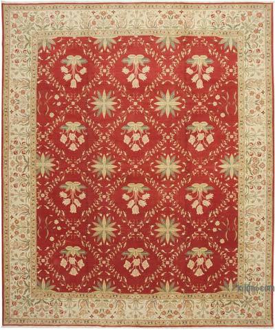 New Hand-Knotted Wool Oushak Rug - 11' 11" x 14' 4" (143 in. x 172 in.)