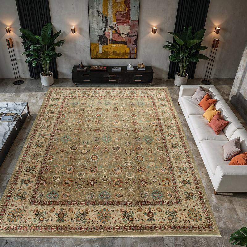 New Hand-Knotted Wool Oushak Rug - 11' 11" x 15' 3" (143" x 183") - K0056614