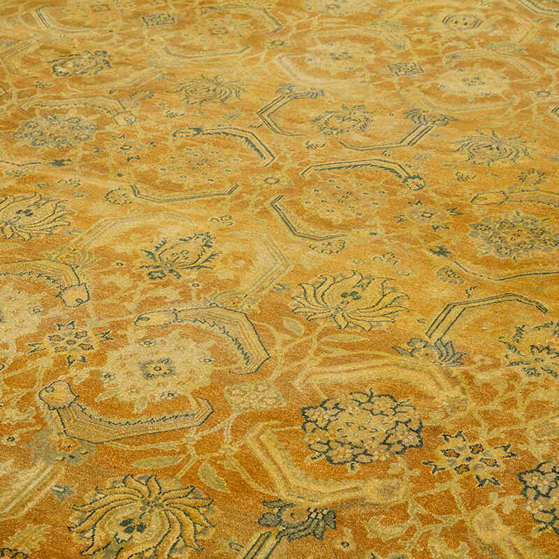 New Hand-Knotted Wool Oushak Rug - 13' 10" x 19' 9" (166" x 237") - K0056616