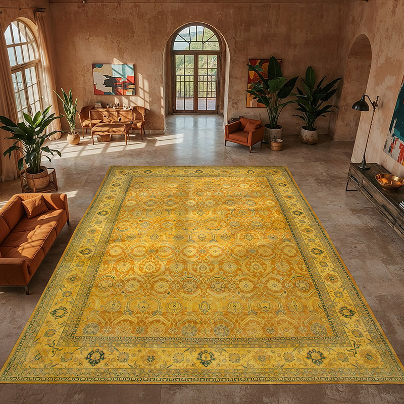 New Hand-Knotted Wool Oushak Rug - 13' 10" x 19' 9" (166" x 237") - K0056616