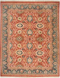 New Hand-Knotted Wool Oushak Rug - 12' 3" x 15' 7" (147" x 187")