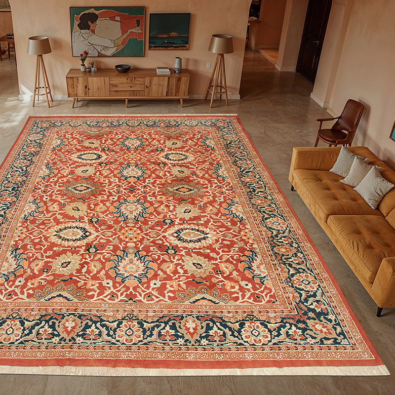 Nueva Alfombra Oushak Tejida a Mano - 373 cm x 476 cm - K0056622