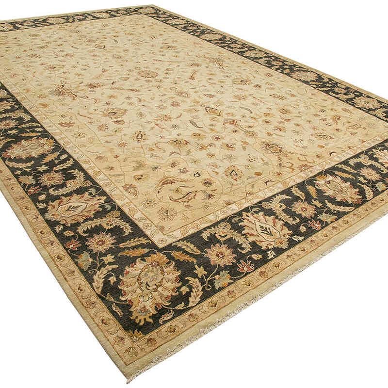 New Hand-Knotted Wool Oushak Rug - 13' 8" x 19' 11" (164" x 239") - K0056624