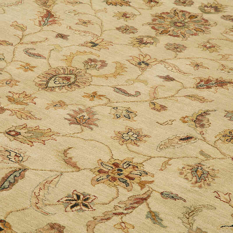 New Hand-Knotted Wool Oushak Rug - 13' 8" x 19' 11" (164" x 239") - K0056624