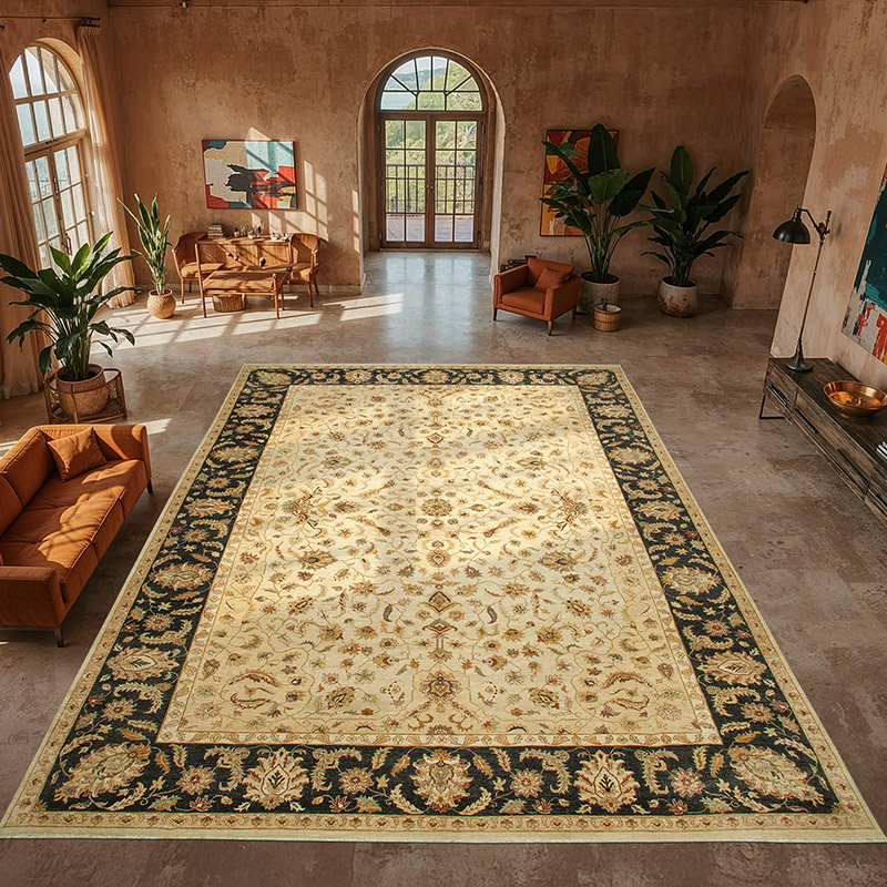 New Hand-Knotted Wool Oushak Rug - 13' 8" x 19' 11" (164" x 239") - K0056624