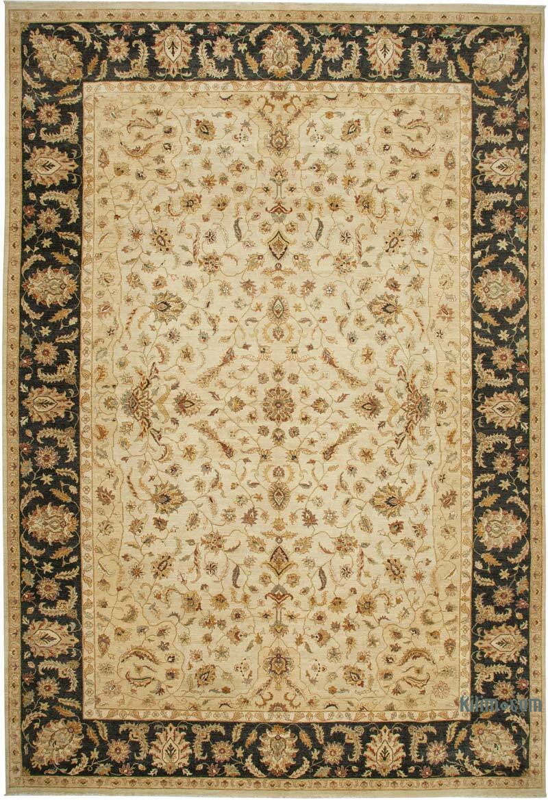 New Hand-Knotted Wool Oushak Rug - 13' 8" x 19' 11" (164" x 239") - K0056624