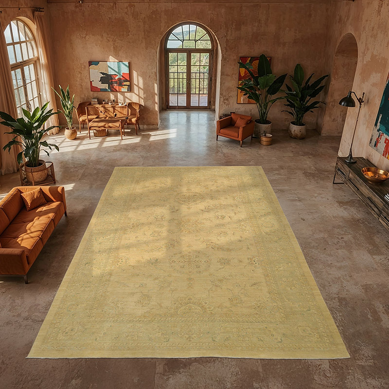 Nueva Alfombra Oushak Tejida a Mano - 358 cm x 523 cm - K0056626