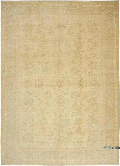 New Hand-Knotted Wool Oushak Rug - 12' 8" x 17' 9" (152" x 213")