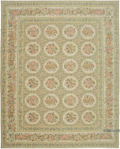 Beige New Hand-Knotted Wool Oushak Rug - 12'  x 14' 9" (144 in. x 177 in.)