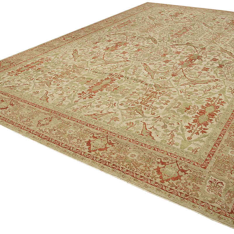 Nueva Alfombra Oushak Tejida a Mano - 357 cm x 560 cm - K0056630