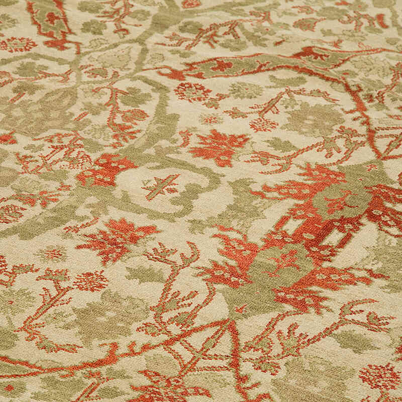Nueva Alfombra Oushak Tejida a Mano - 357 cm x 560 cm - K0056630