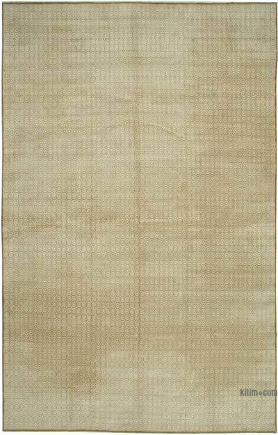 Beige New Hand-Knotted Wool Oushak Rug - 11' 9" x 18' 7" (141 in. x 223 in.)