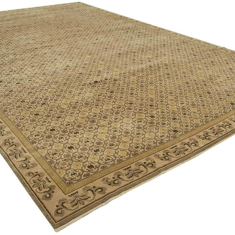 New Hand-Knotted Wool Oushak Rug - 11' 10" x 18' 1" (142" x 217") - K0056636