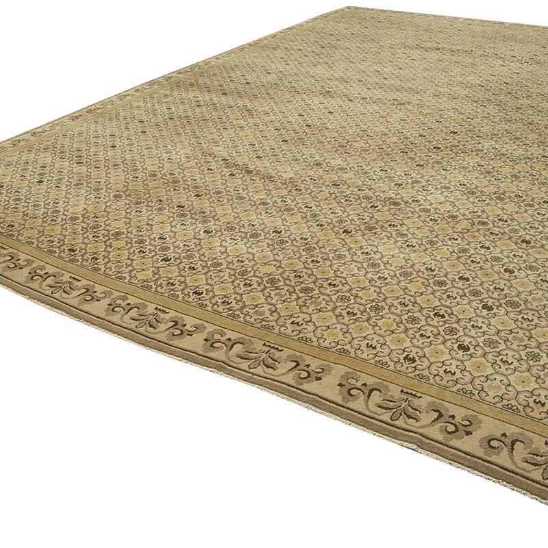 New Hand-Knotted Wool Oushak Rug - 11' 10" x 18' 1" (142" x 217") - K0056636