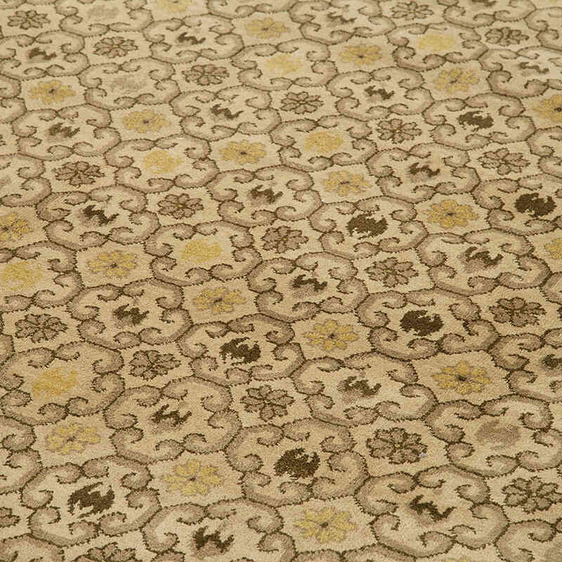 New Hand-Knotted Wool Oushak Rug - 11' 10" x 18' 1" (142" x 217") - K0056636