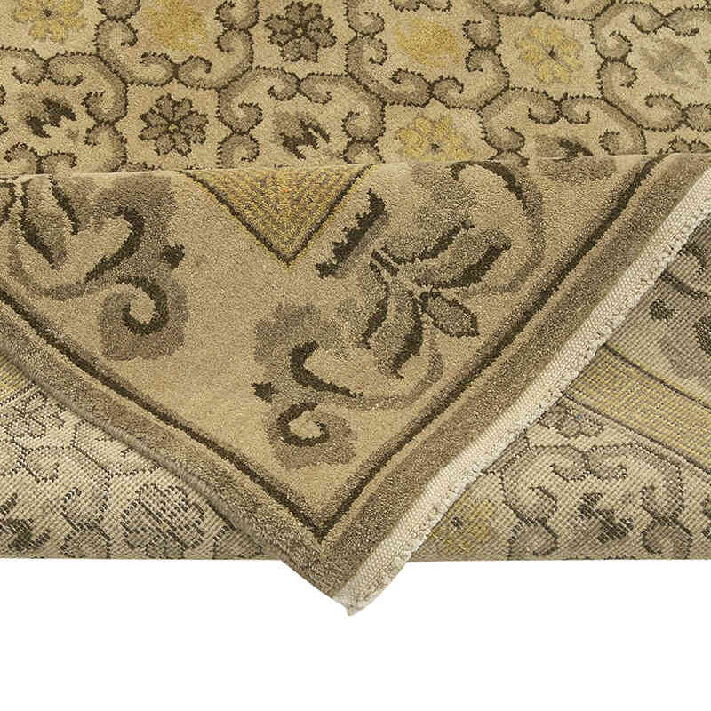 New Hand-Knotted Wool Oushak Rug - 11' 10" x 18' 1" (142" x 217") - K0056636