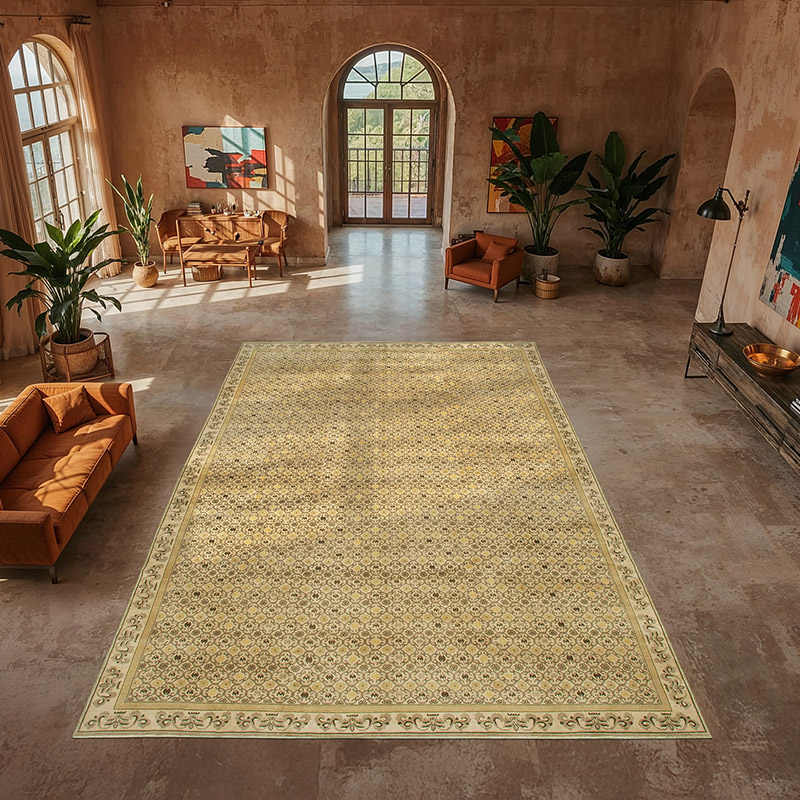 New Hand-Knotted Wool Oushak Rug - 11' 10" x 18' 1" (142" x 217") - K0056636
