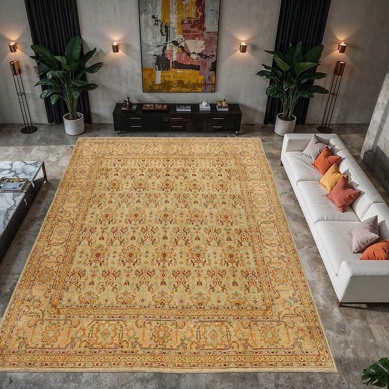Nueva Alfombra Oushak Tejida a Mano - 370 cm x 427 cm - K0056637