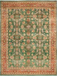 New Hand-Knotted Wool Oushak Rug - 13' 2" x 17' 9" (158" x 213")