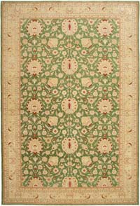 New Hand-Knotted Wool Oushak Rug - 12' 2" x 17' 10" (146" x 214")