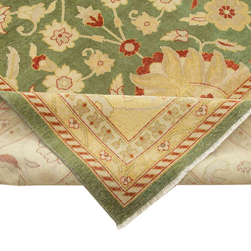 New Hand-Knotted Wool Oushak Rug - 12' 2" x 17' 10" (146" x 214") - K0056643