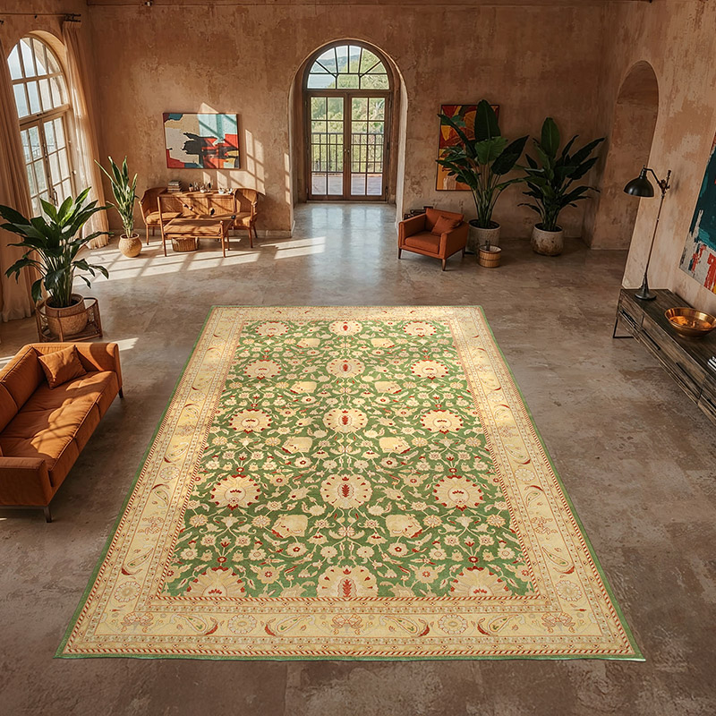 New Hand-Knotted Wool Oushak Rug - 12' 2" x 17' 10" (146" x 214") - K0056643