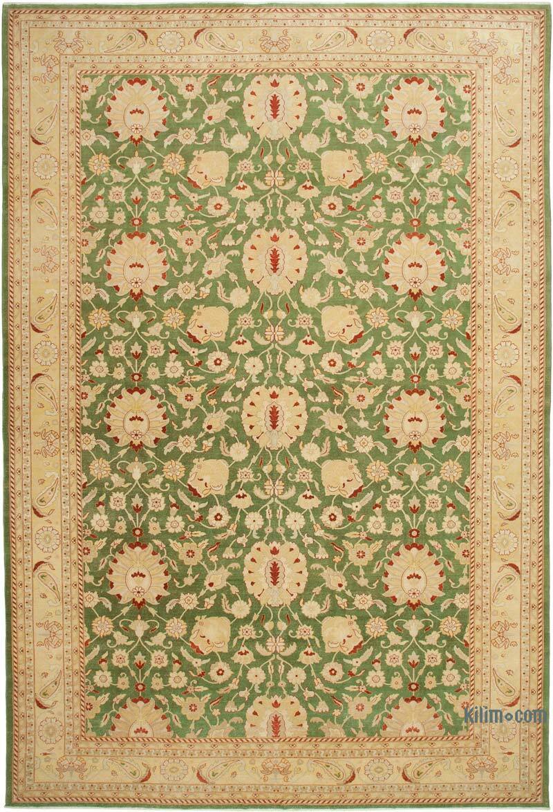 New Hand-Knotted Wool Oushak Rug - 12' 2" x 17' 10" (146" x 214") - K0056643