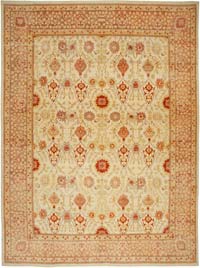 New Hand-Knotted Wool Oushak Rug - 13' 3" x 17' 11" (159" x 215")