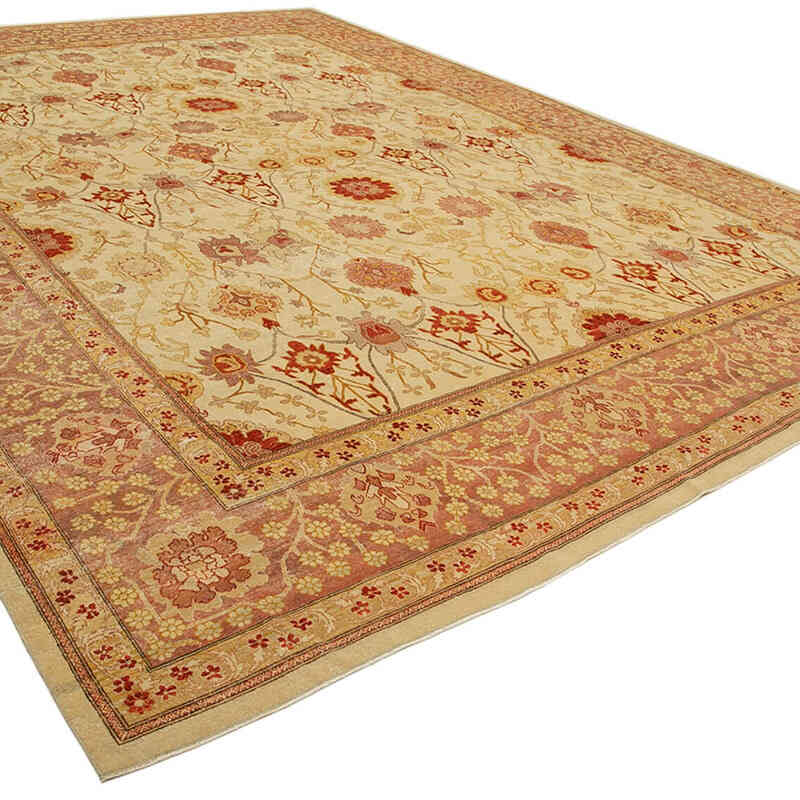 Nueva Alfombra Oushak Tejida a Mano - 403 cm x 545 cm - K0056647