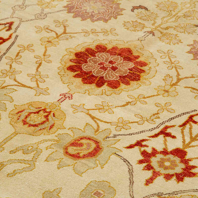 Nueva Alfombra Oushak Tejida a Mano - 403 cm x 545 cm - K0056647