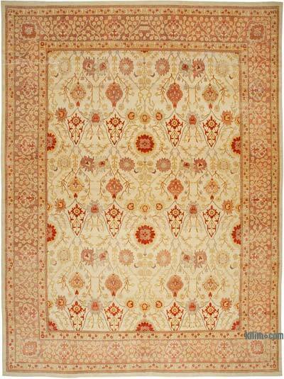 New Hand-Knotted Wool Oushak Rug - 13' 3" x 17' 11" (159" x 215")