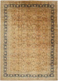New Hand-Knotted Wool Oushak Rug - 394 cm x 546 cm