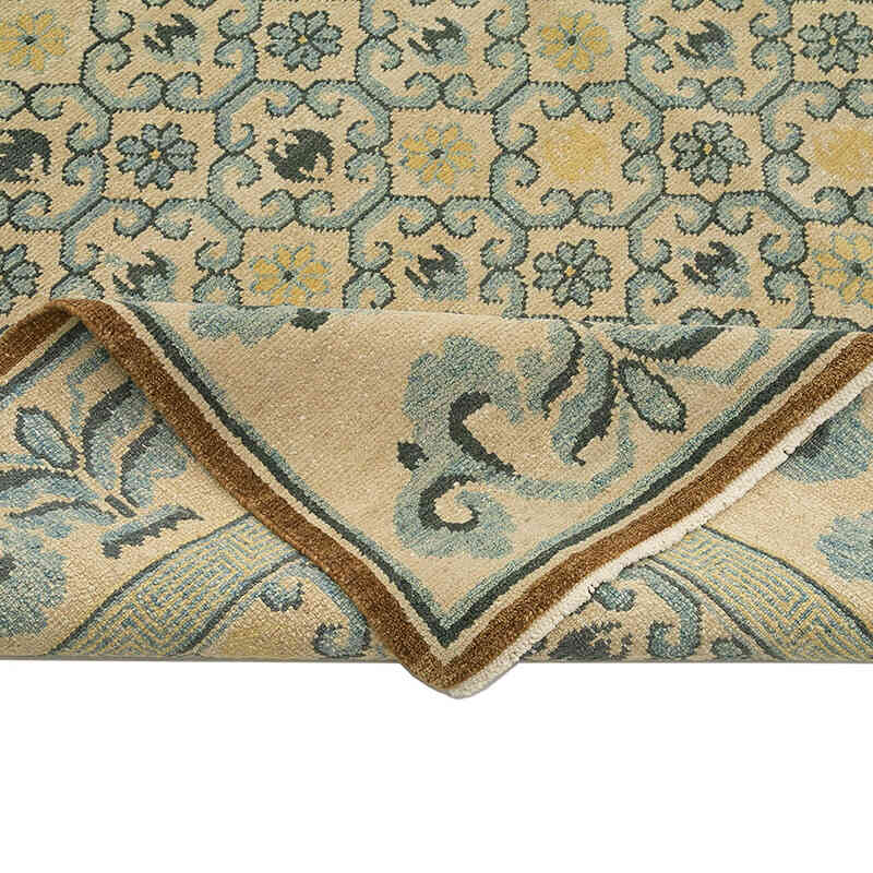 Nueva Alfombra Oushak Tejida a Mano - 362 cm x 541 cm - K0056653