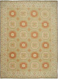 New Hand-Knotted Wool Oushak Rug - 12' 1" x 16' 11" (145" x 203")