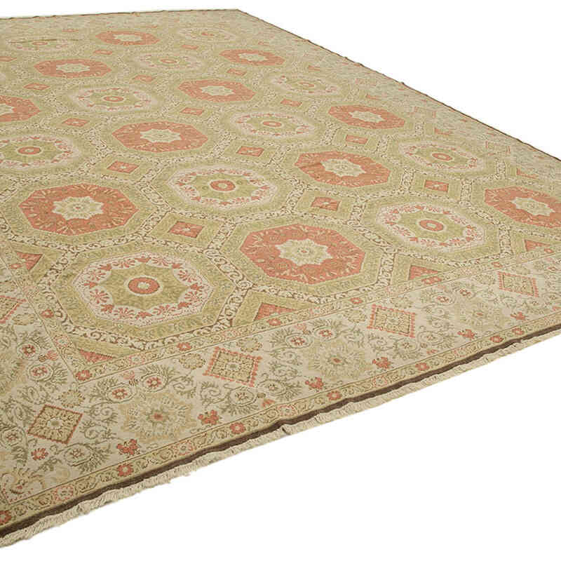 New Hand-Knotted Wool Oushak Rug - 12' 1" x 16' 11" (145" x 203") - K0056654