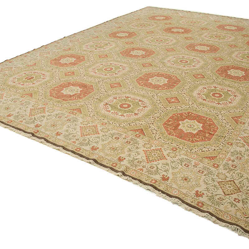 New Hand-Knotted Wool Oushak Rug - 12' 1" x 16' 11" (145" x 203") - K0056654