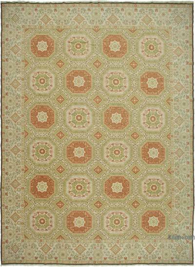 New Hand-Knotted Wool Oushak Rug - 12' 1" x 16' 11" (145 in. x 203 in.)