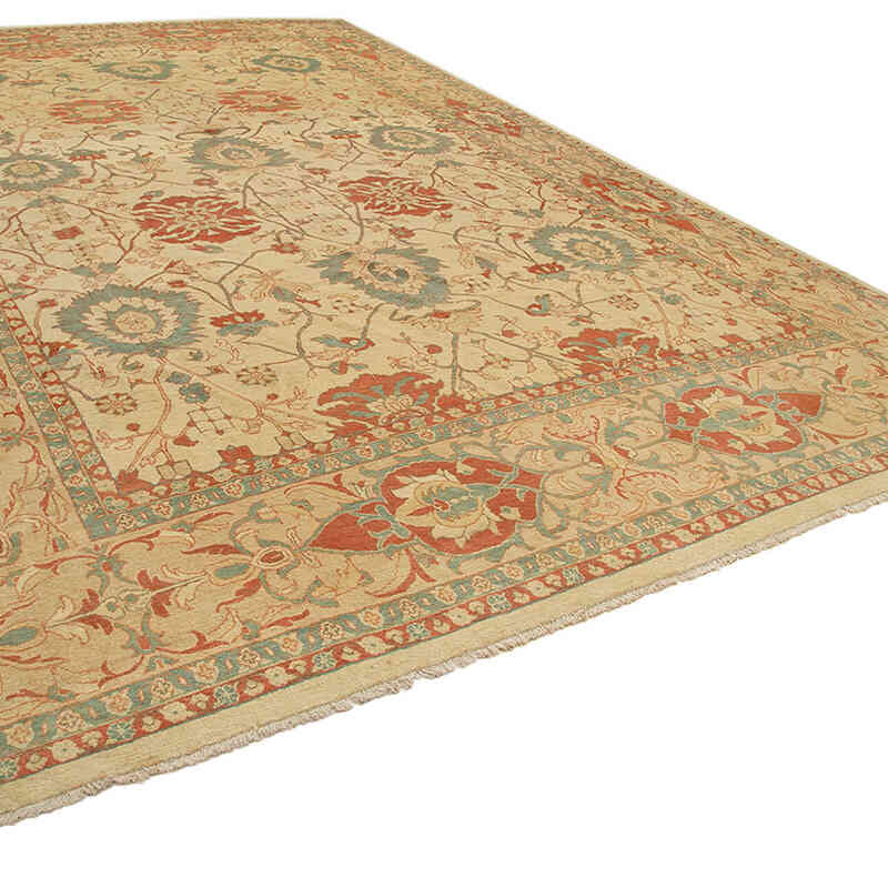 Nueva Alfombra Oushak Tejida a Mano - 365 cm x 548 cm - K0056657