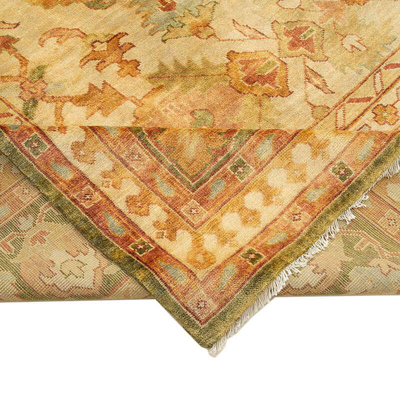 New Hand-Knotted Wool Oushak Rug - 12' 2" x 14' 10" (146" x 178") - K0056662